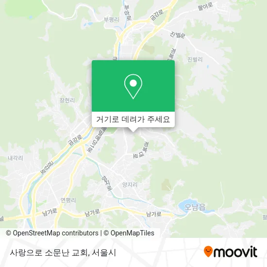 사랑으로 소문난 교회 지도