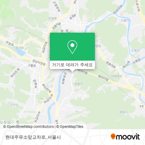 현대주유소앞교차로 지도