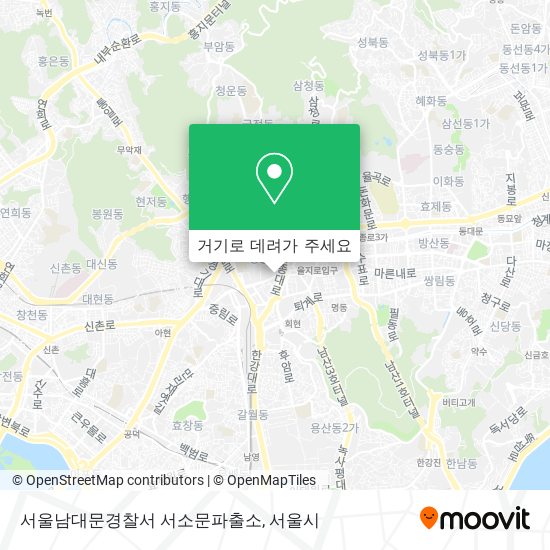 서울남대문경찰서 서소문파출소 지도