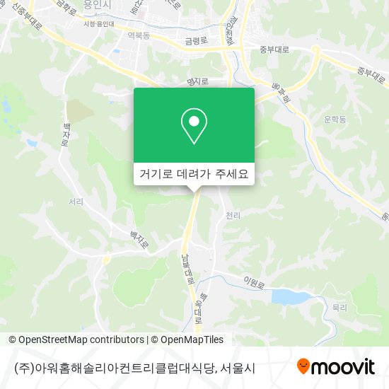 (주)아워홈해솔리아컨트리클럽대식당 지도