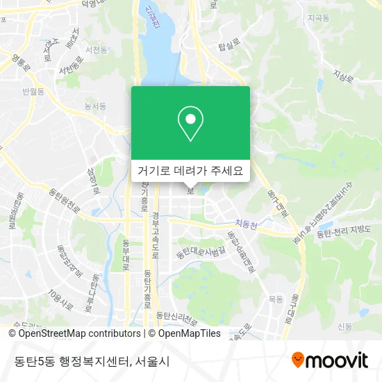 동탄5동 행정복지센터 지도