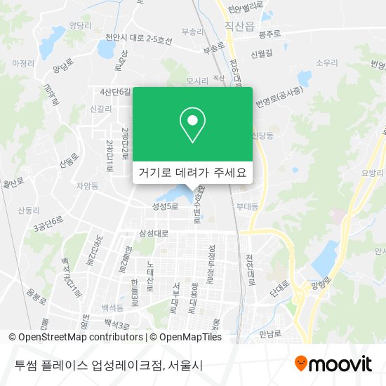 투썸 플레이스 업성레이크점 지도