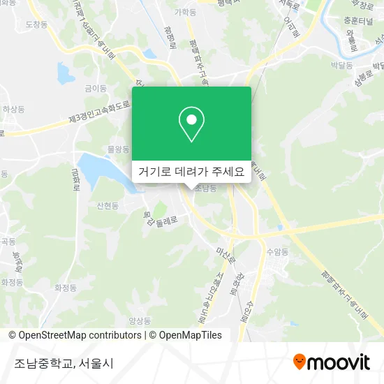 조남중학교 지도