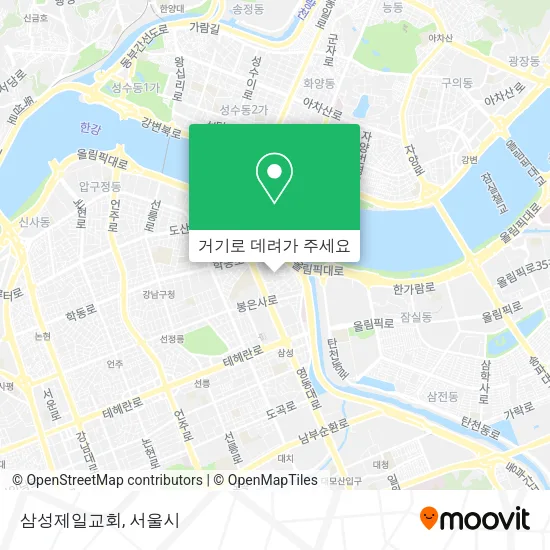 삼성제일교회 지도