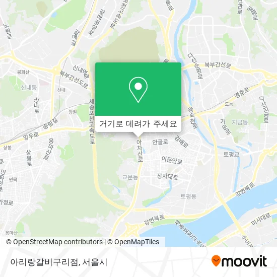 아리랑갈비구리점 지도