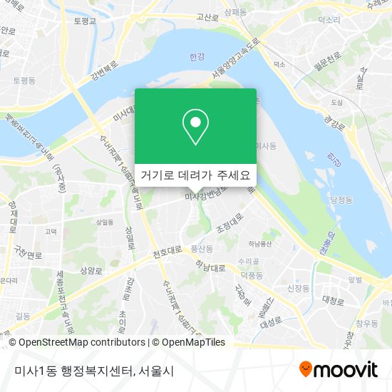 미사1동 행정복지센터 지도
