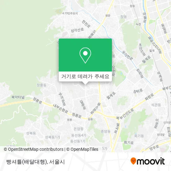 빵셔틀(배달대행) 지도