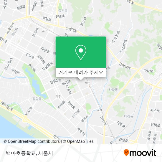 백마초등학교 지도