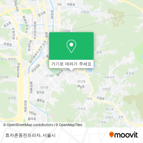 효자촌동진프라자 지도