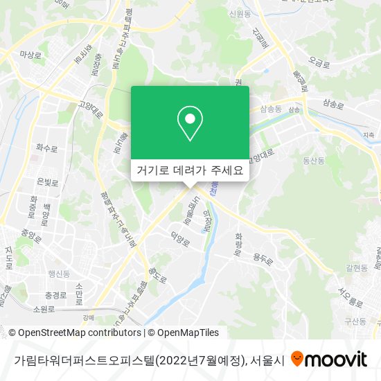 가림타워더퍼스트오피스텔(2022년7월예정) 지도