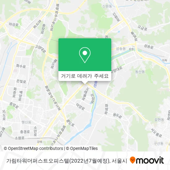 가림타워더퍼스트오피스텔(2022년7월예정) 지도