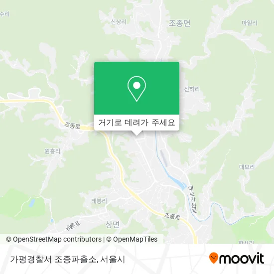 가평경찰서 조종파출소 지도