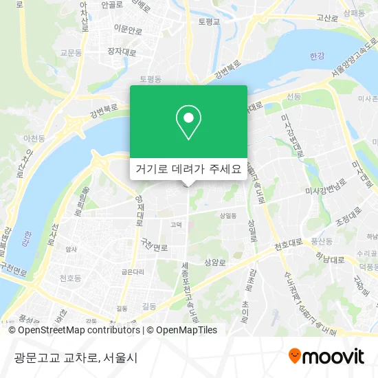 광문고교 교차로 지도