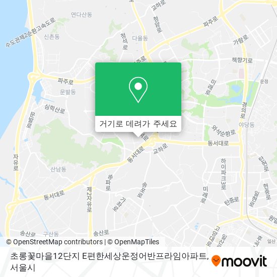 초롱꽃마을12단지 E편한세상운정어반프라임아파트 지도