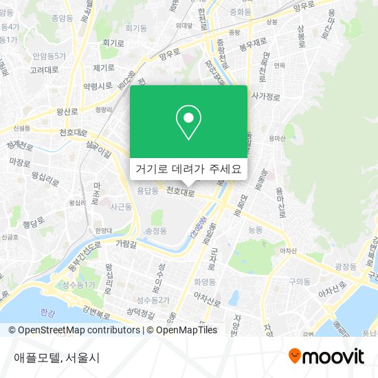 애플모텔 지도