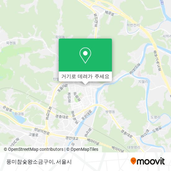 풍미참숯왕소금구이 지도