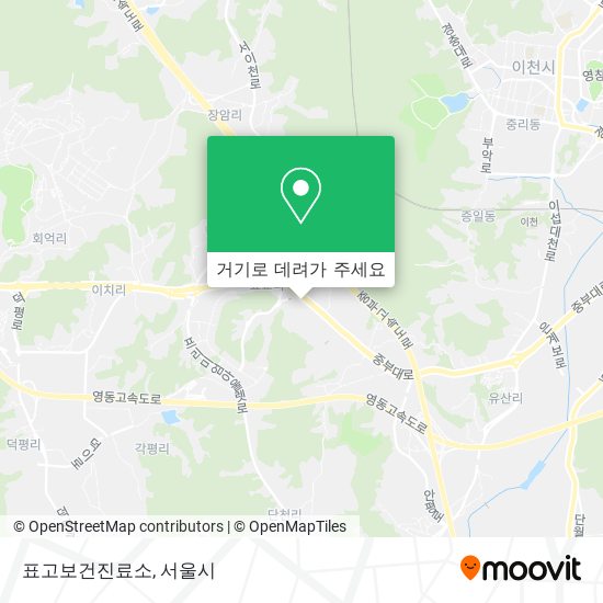 표고보건진료소 지도