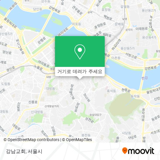 강남교회 지도