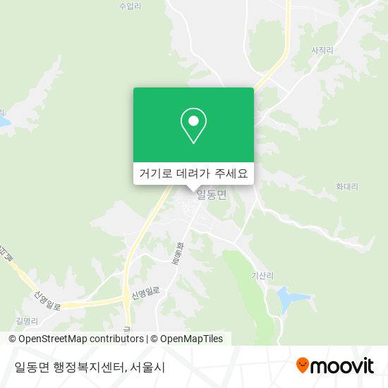 일동면 행정복지센터 지도