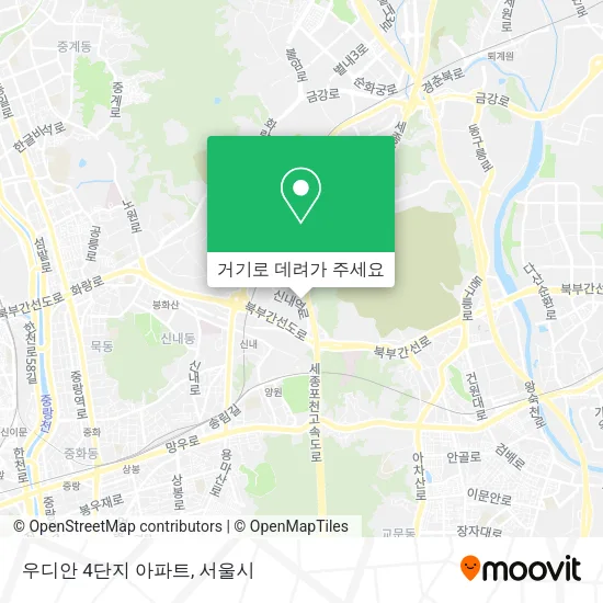 우디안 4단지 아파트 지도