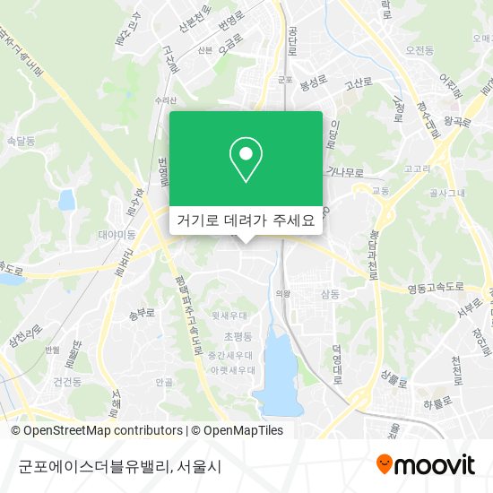 군포에이스더블유밸리 지도