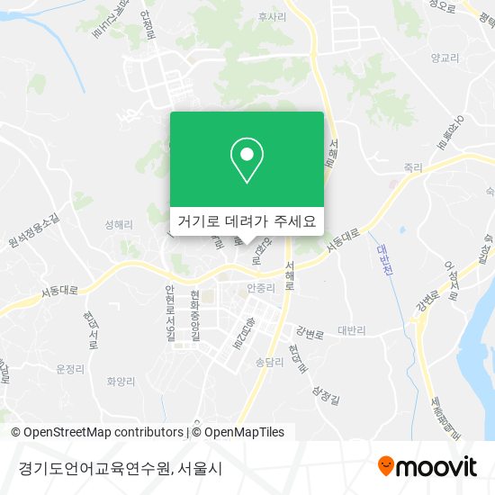 경기도언어교육연수원 지도
