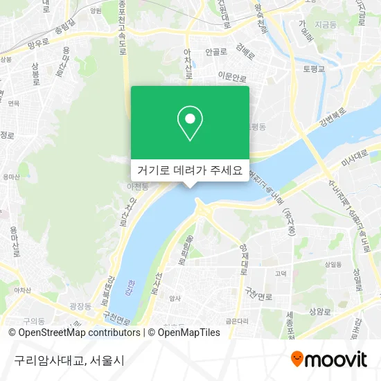 구리암사대교 지도