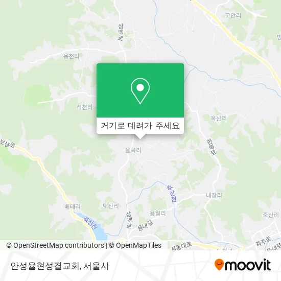 안성율현성결교회 지도