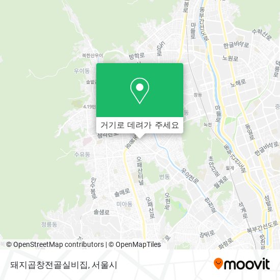 돼지곱창전골실비집 지도