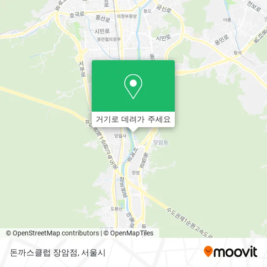 돈까스클럽 장암점 지도
