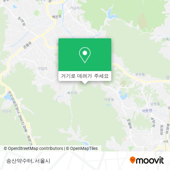 송산약수터 지도