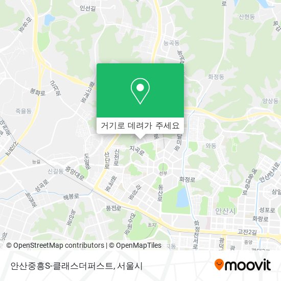 안산중흥S-클래스더퍼스트 지도
