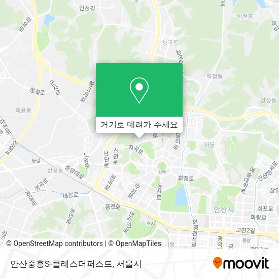안산중흥S-클래스더퍼스트 지도