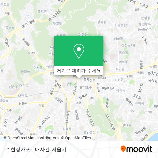 주한싱가포르대사관 지도