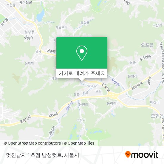 멋진남자 1호점 남성컷트 지도