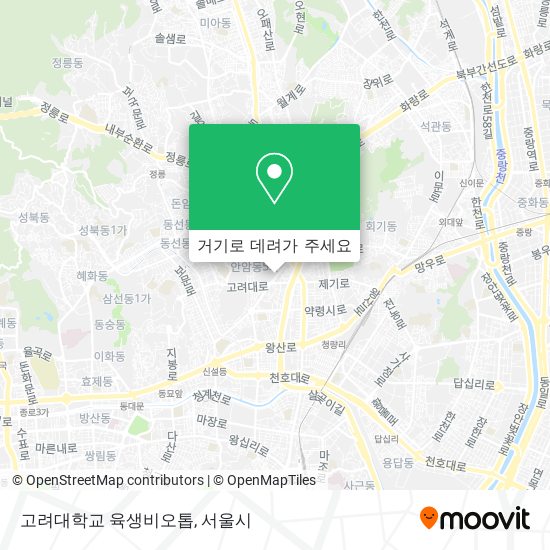 고려대학교 육생비오톱 지도