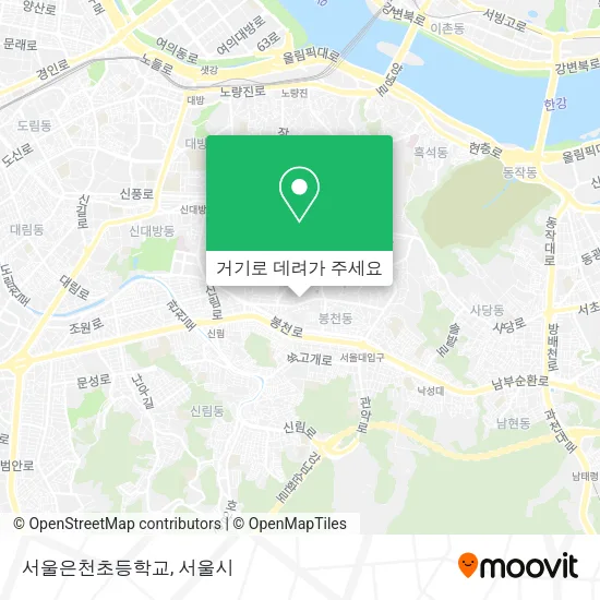 서울은천초등학교 지도