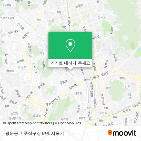 광운공고 풋살구장 B면 지도