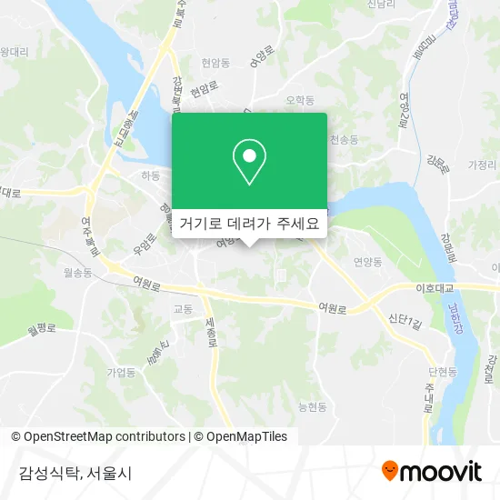 감성식탁 지도