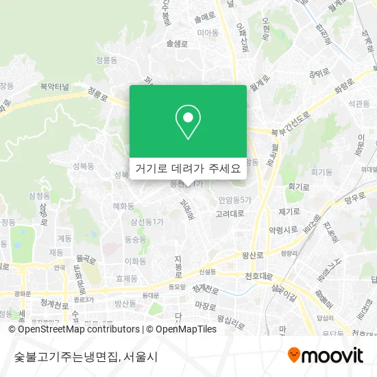 숯불고기주는냉면집 지도
