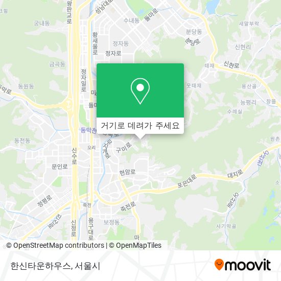 한신타운하우스 지도