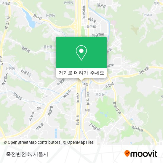 죽전변전소 지도