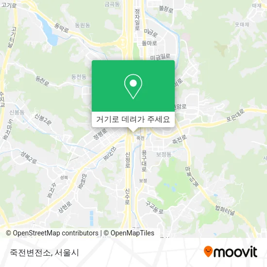 죽전변전소 지도