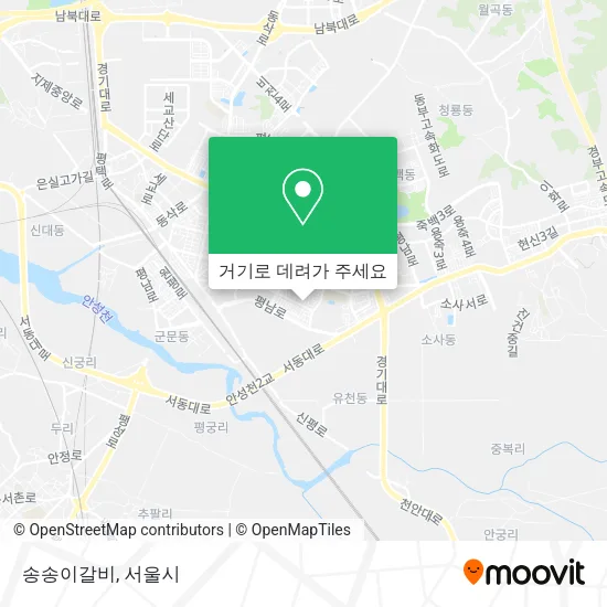 송송이갈비 지도