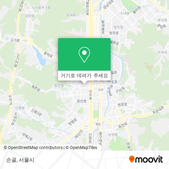 손골 지도