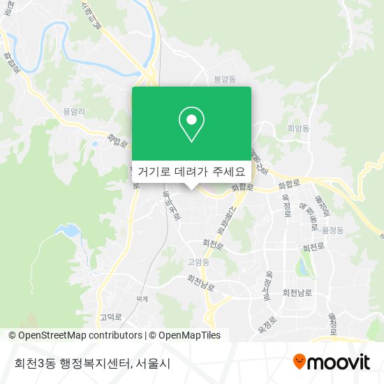 회천3동 행정복지센터 지도