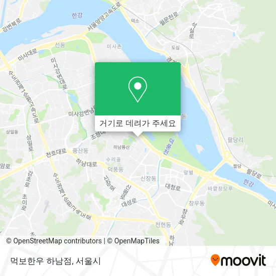 먹보한우 하남점 지도