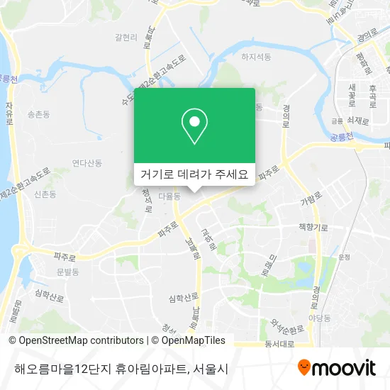 해오름마을12단지 휴아림아파트 지도