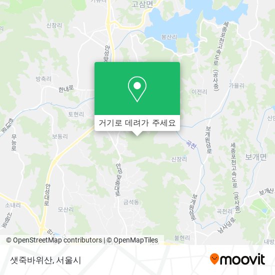 샛죽바위산 지도