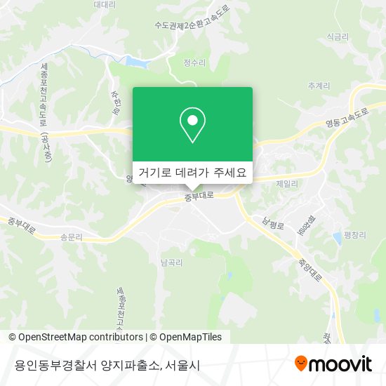 용인동부경찰서 양지파출소 지도